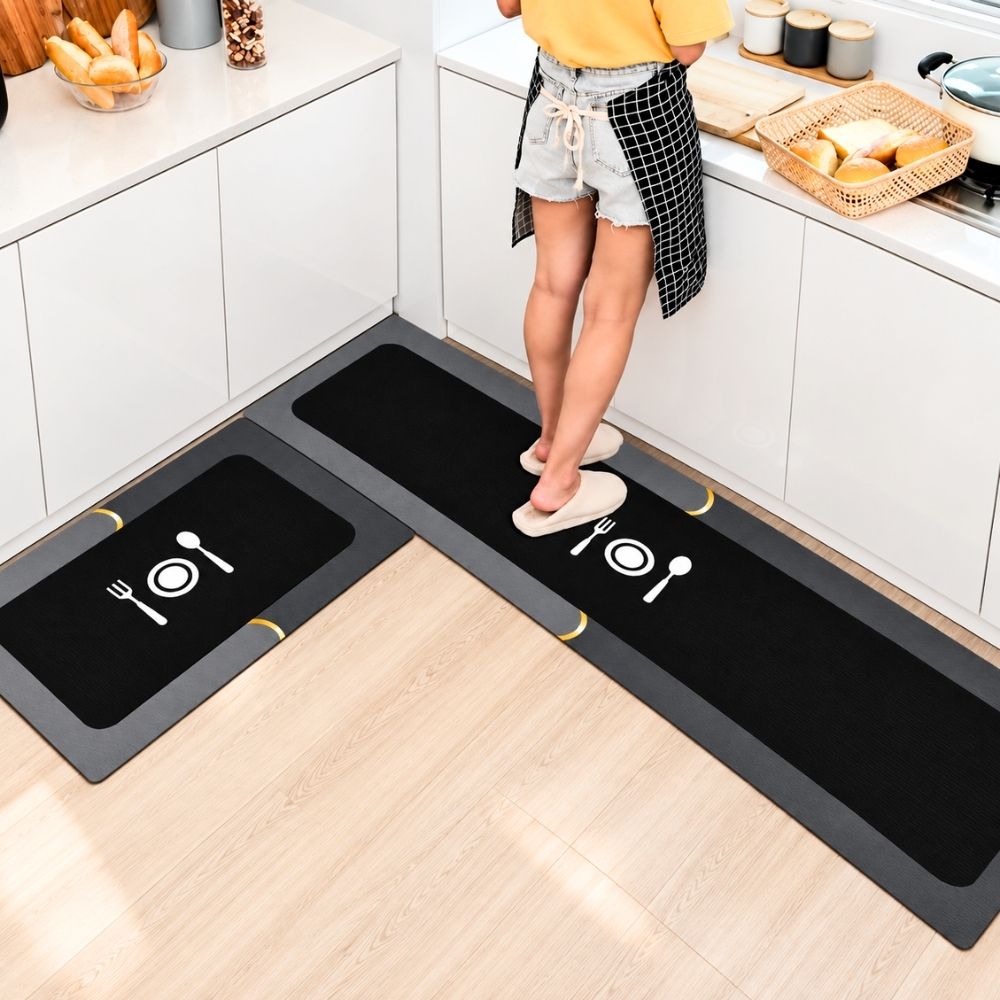 Set de 2 Alfombras Antideslizantes para Cocina