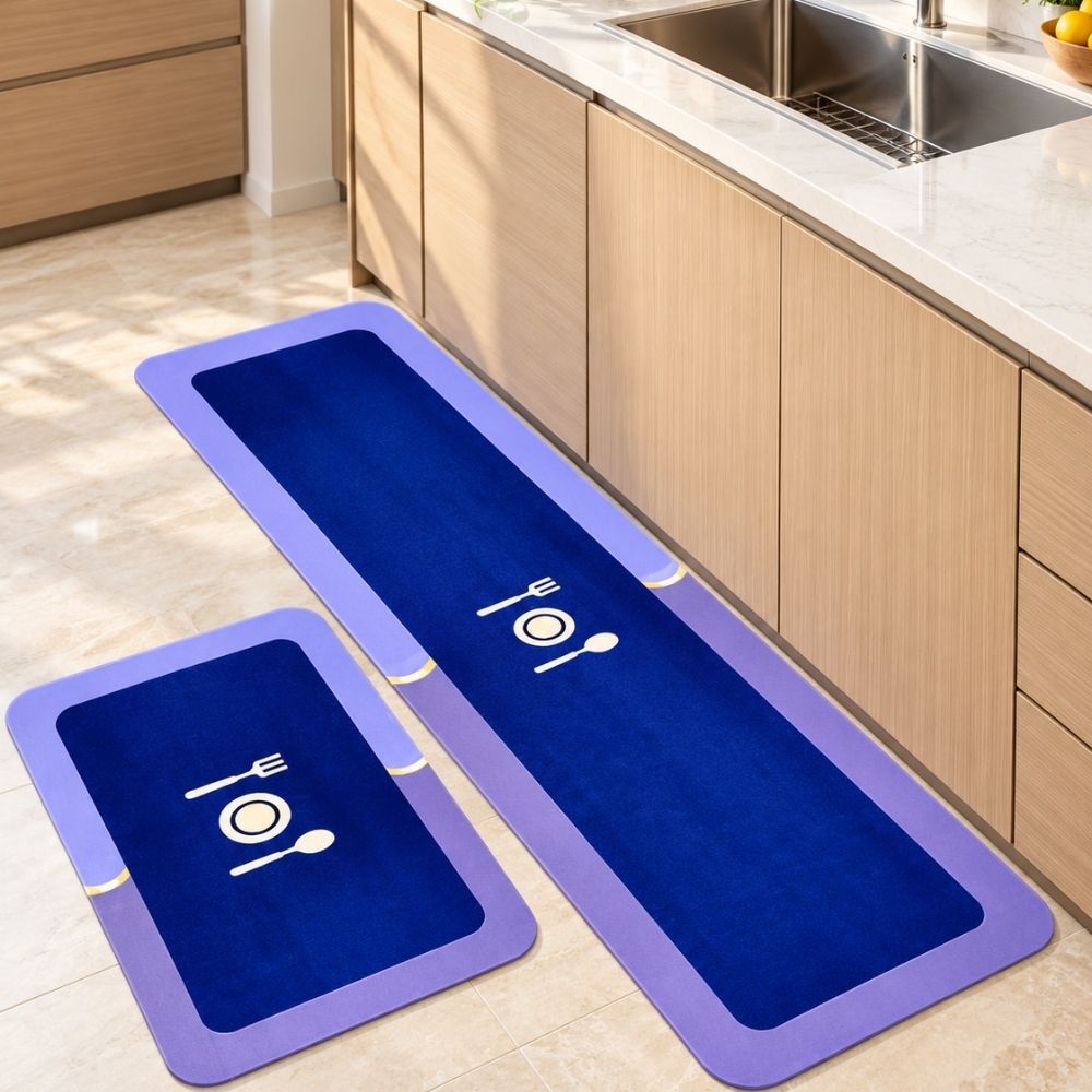 Set de 2 Alfombras Antideslizantes para Cocina