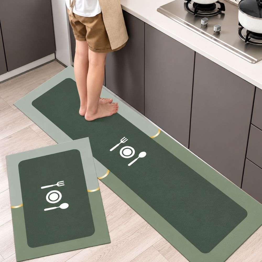 Set de 2 Alfombras Antideslizantes para Cocina