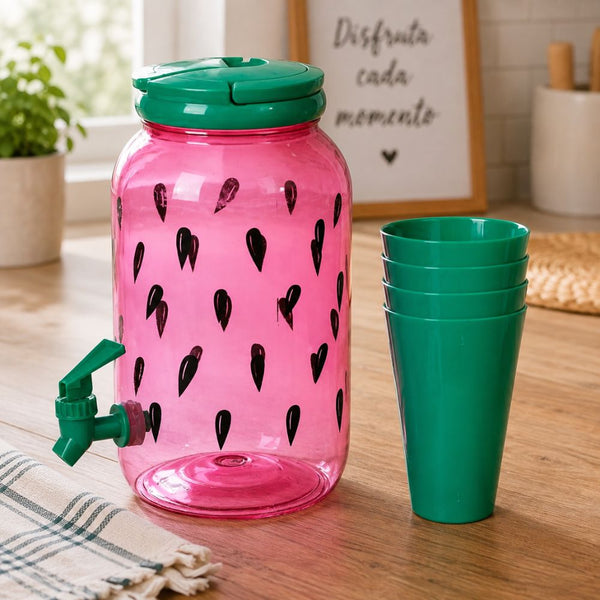 Dispensador de Bebidas con Vasos