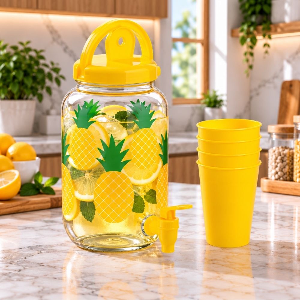 Dispensador de Bebidas con Vasos