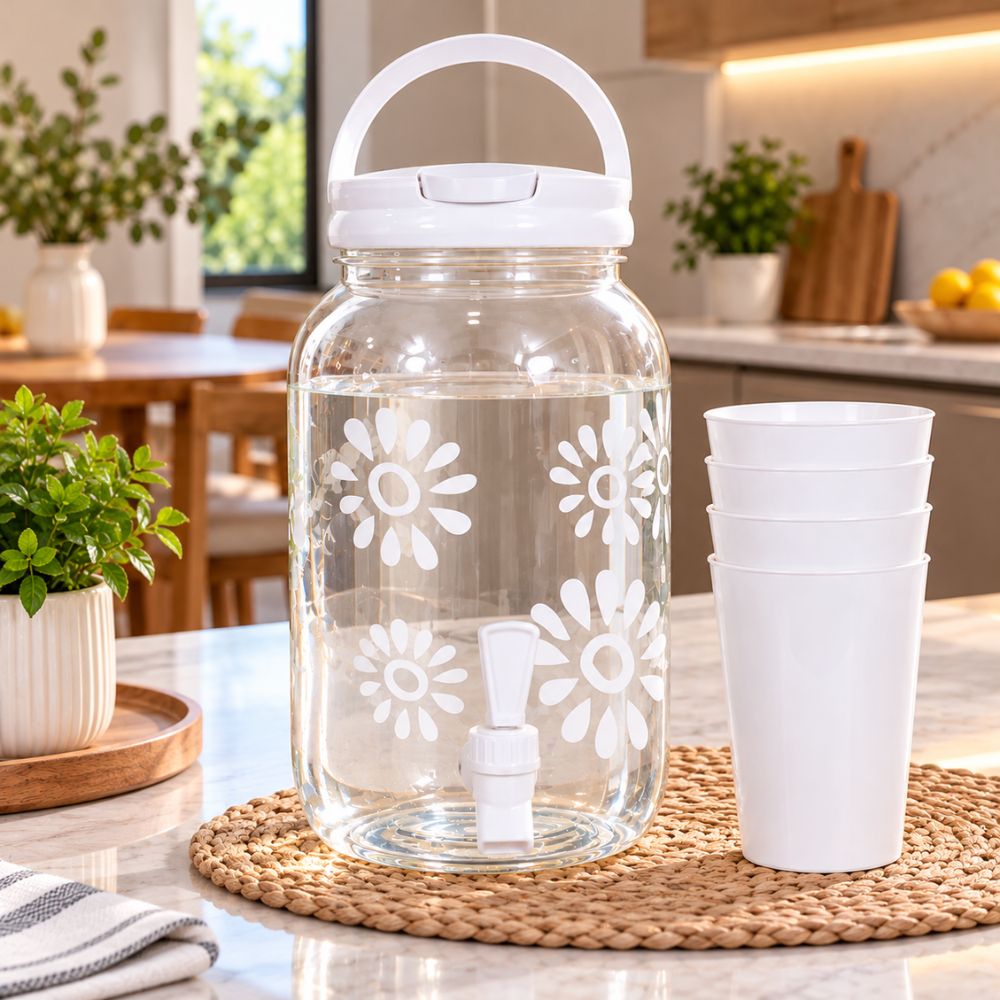Dispensador de Bebidas con Vasos