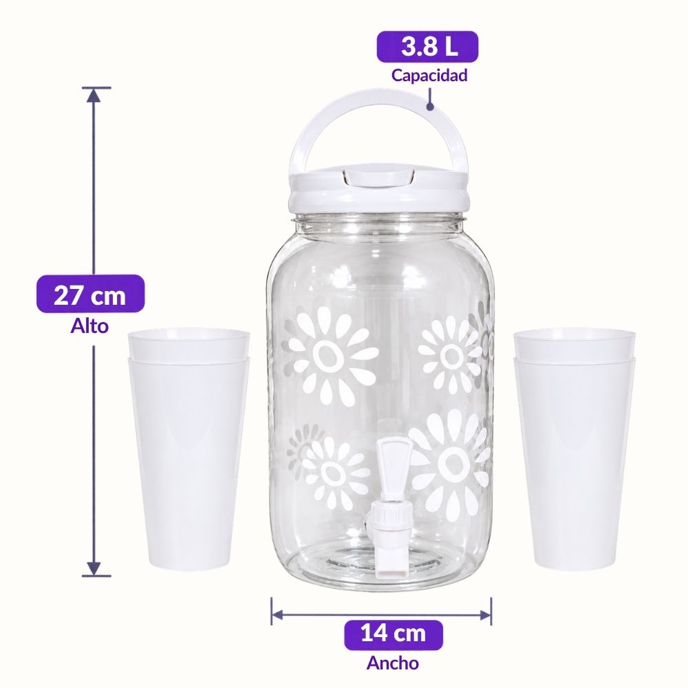 Dispensador de Bebidas con Vasos