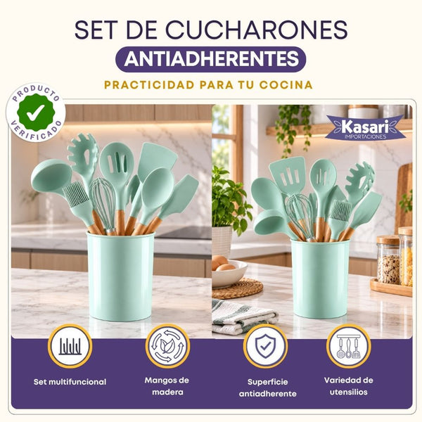 Set de Cucharones de Silicona