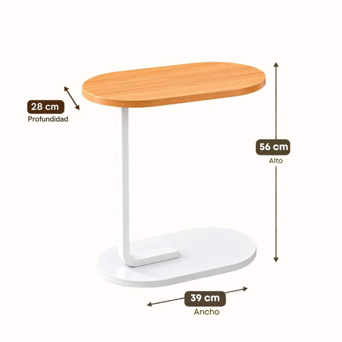 Mesa Auxiliar Tipo C